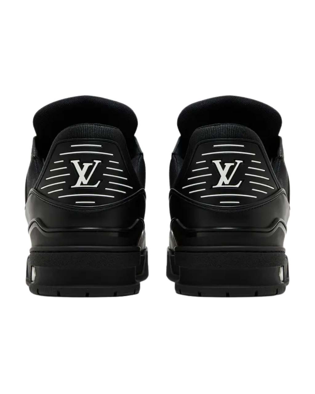 LOUIS VUITTON TRAINER BLACK EMBOSSED MONOGRAM
