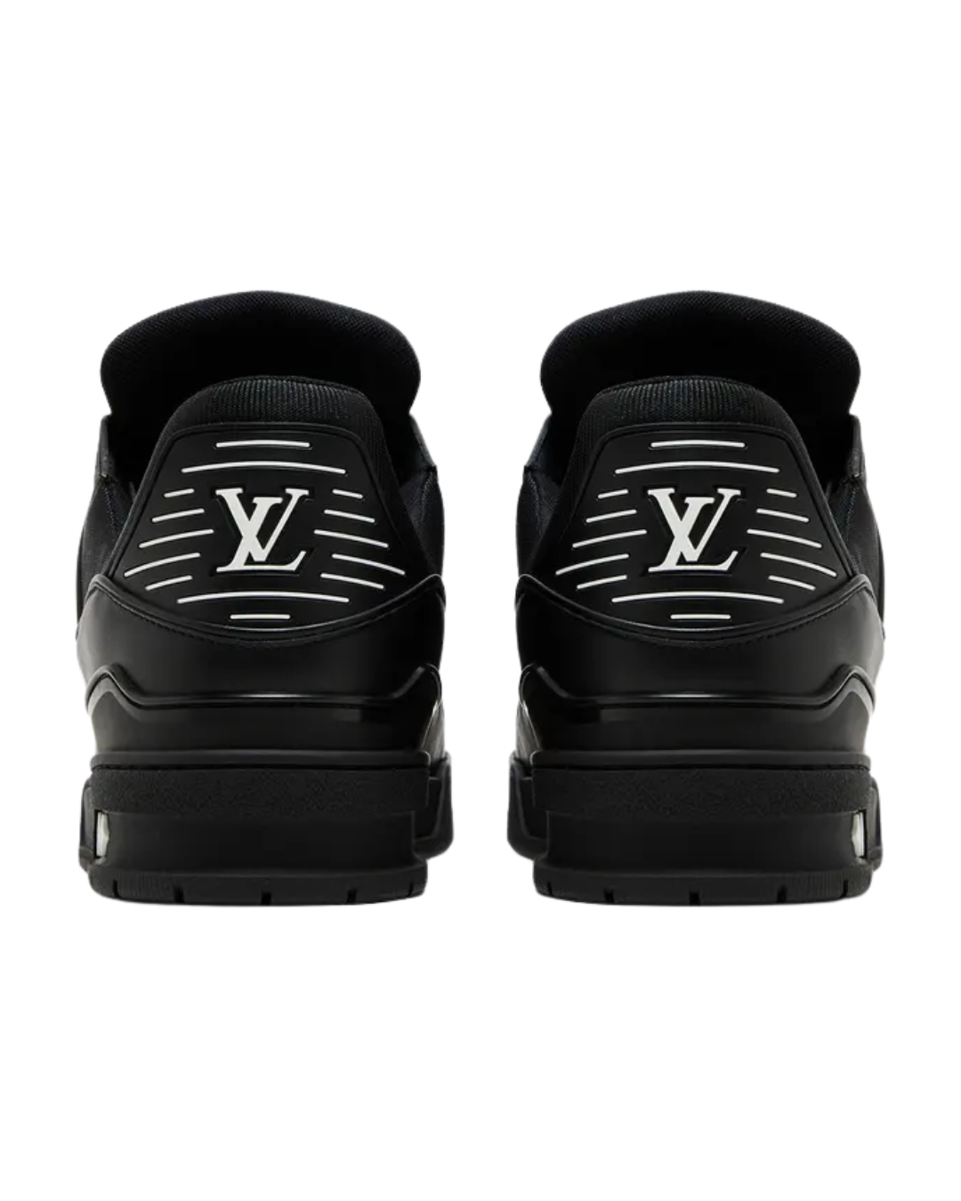 LOUIS VUITTON TRAINER BLACK EMBOSSED MONOGRAM