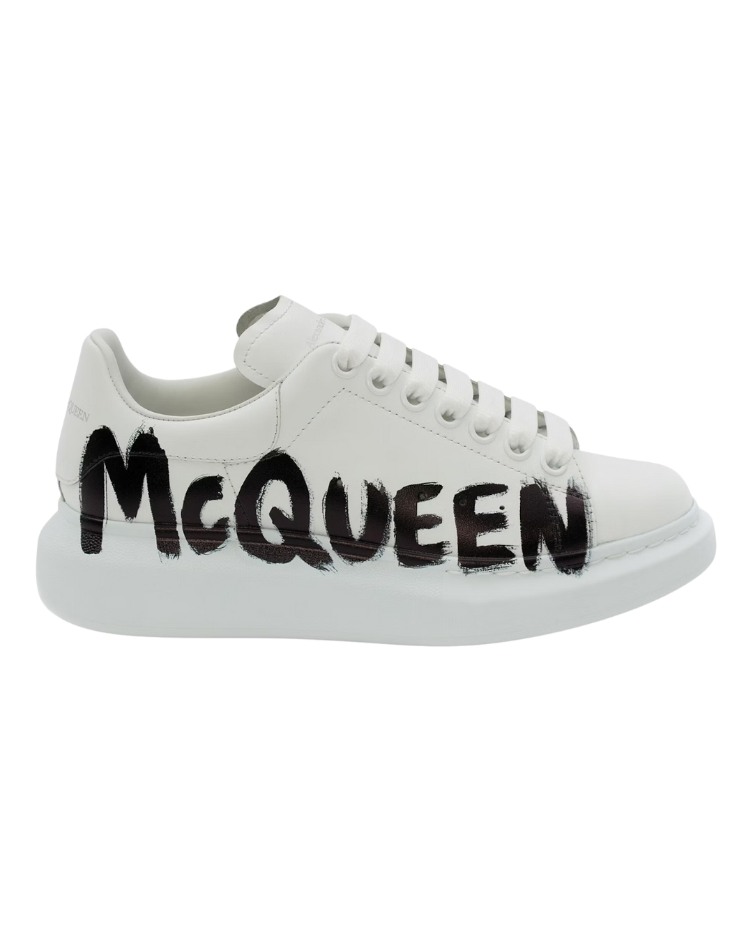 ALEXANDER MCQUEEN OVERSIZED GRAFFITI WHITE BLACK