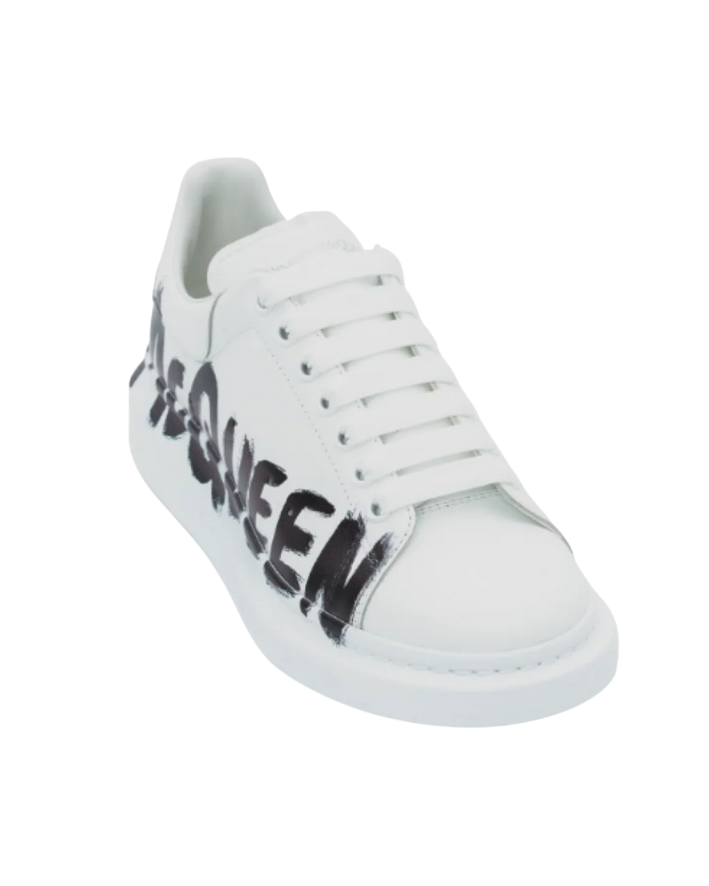 ALEXANDER MCQUEEN OVERSIZED GRAFFITI WHITE BLACK