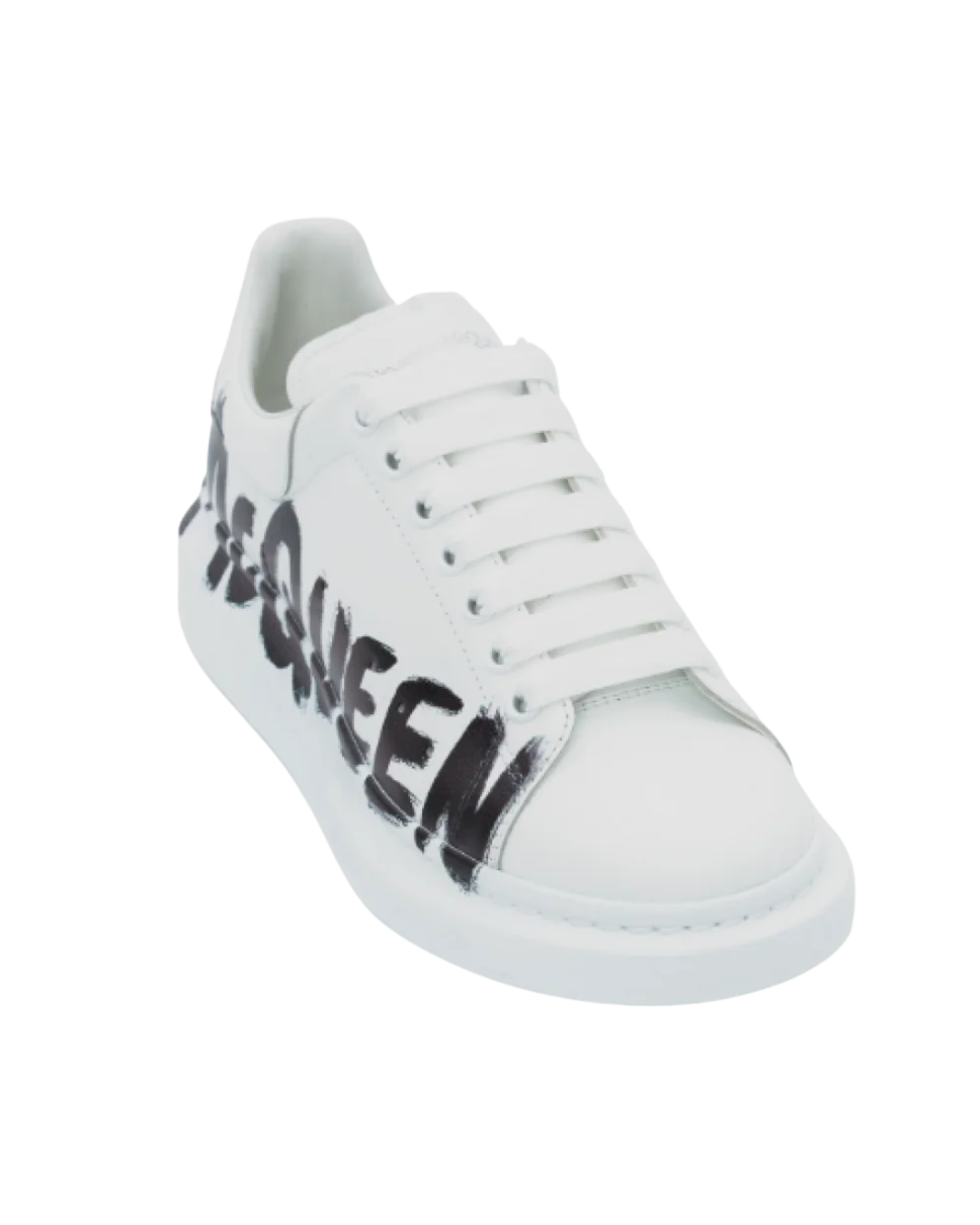 ALEXANDER MCQUEEN OVERSIZED GRAFFITI WHITE BLACK