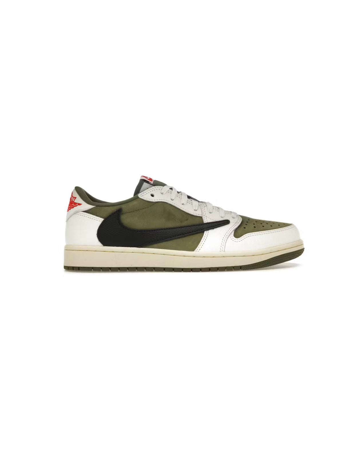 Jordan 1 retro Low OG Travis Scott en verde olivia medio